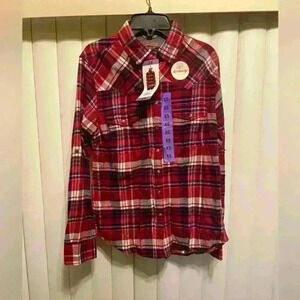 Jachs Girlfriend plaid Shirt size XS